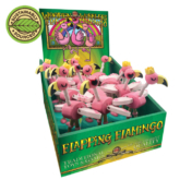 Wooden Flapping Flamingo Press-Up