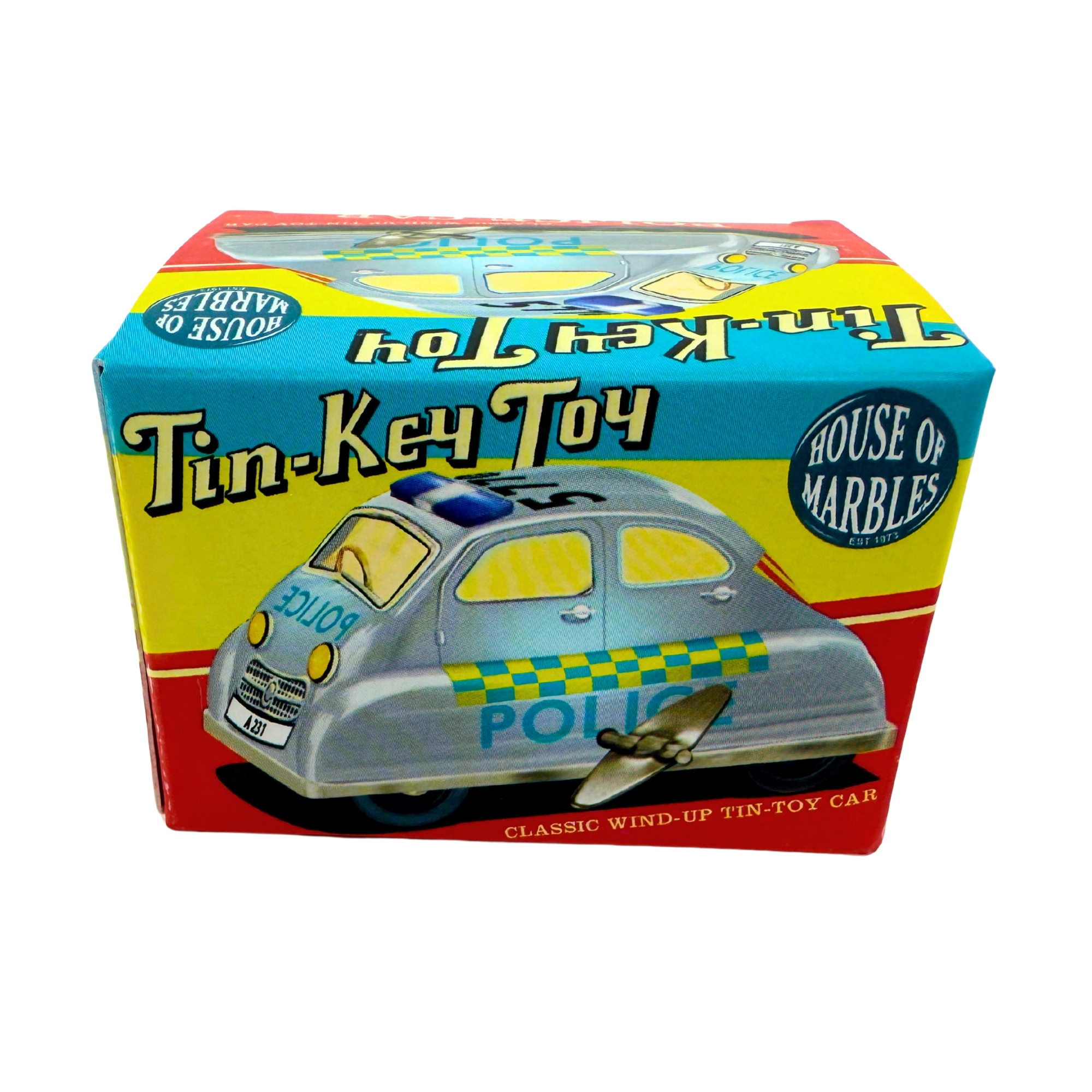 Classic Wind-Up Tin-Toy – Police Car
