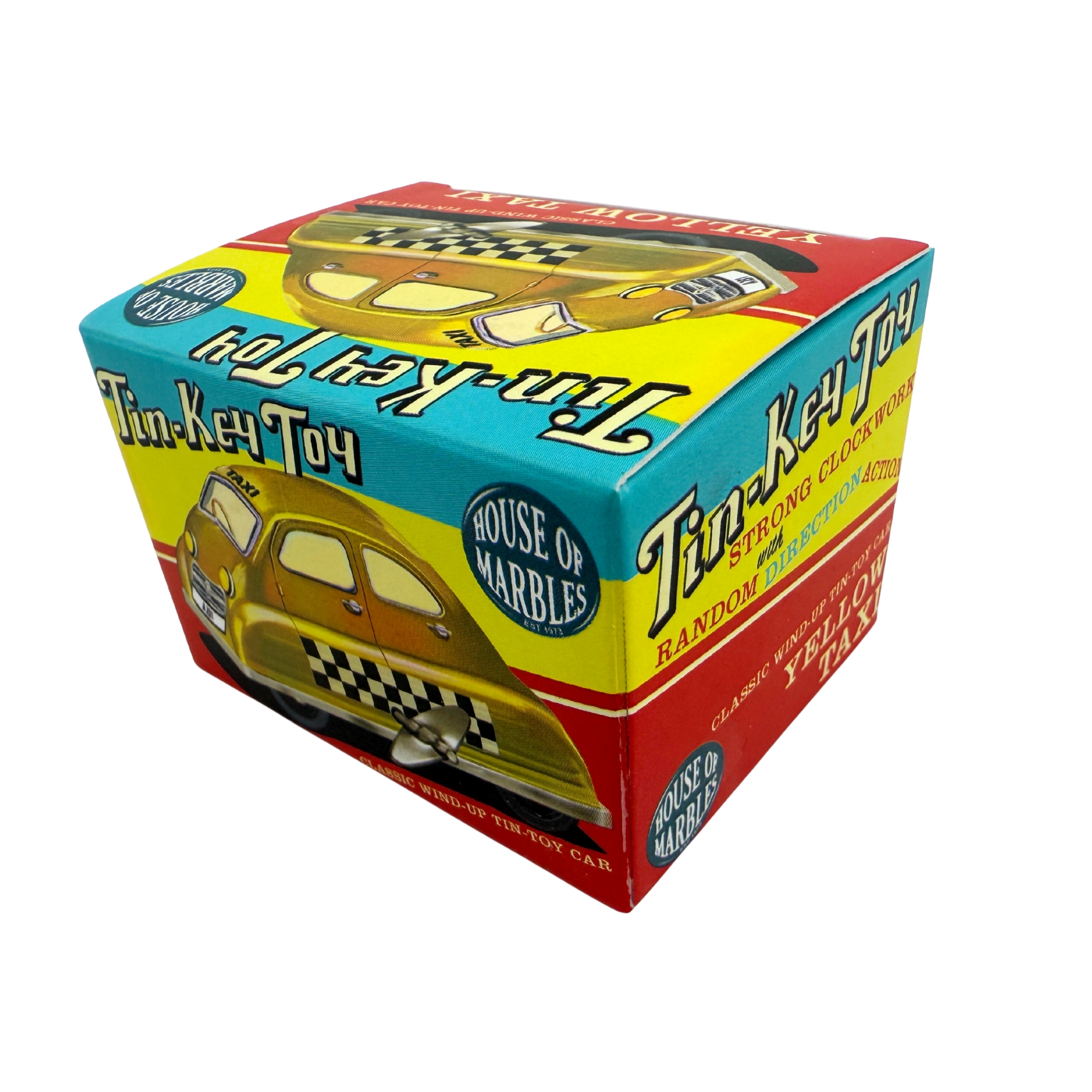 Classic Wind-Up Tin-Toy – Yellow Taxi