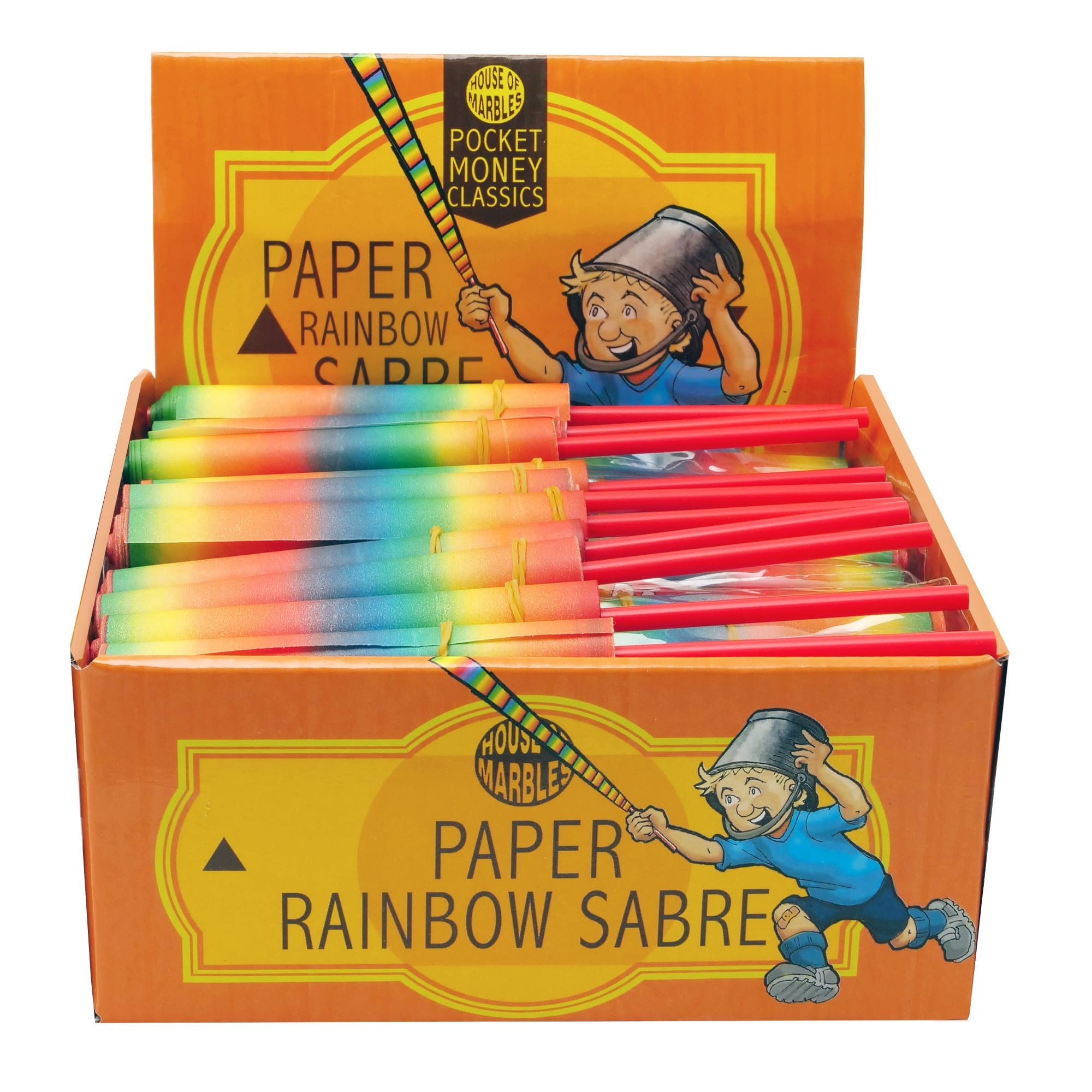 Display Regenbogen Papier Schwert