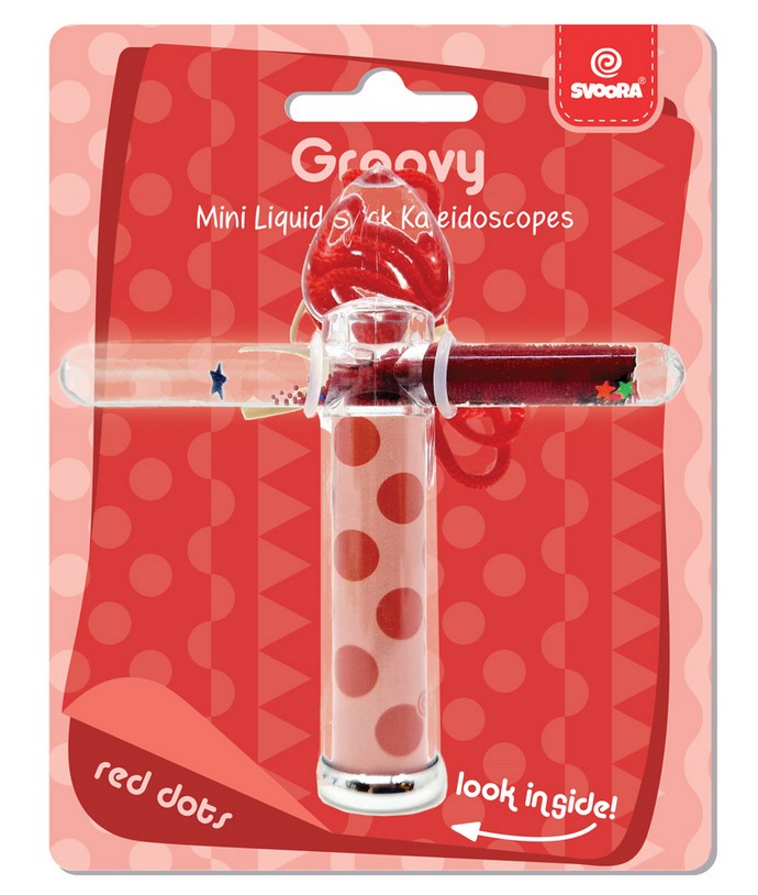 Mini Liquid Stick Kaleidoskop – Groovy – Red Dots