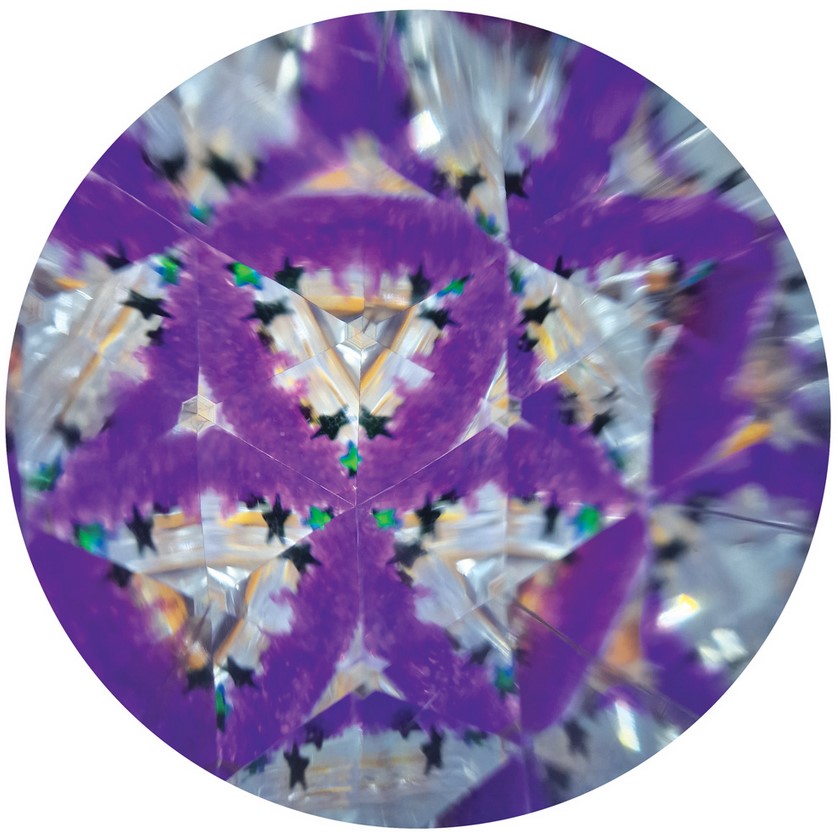 Mini Liquid Stick Kaleidoskop – Groovy – Purple Triangles