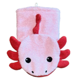 Bio-Waschlappen Axolotl klein