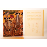 Erdmännchen – 3D Deko Grusskarte