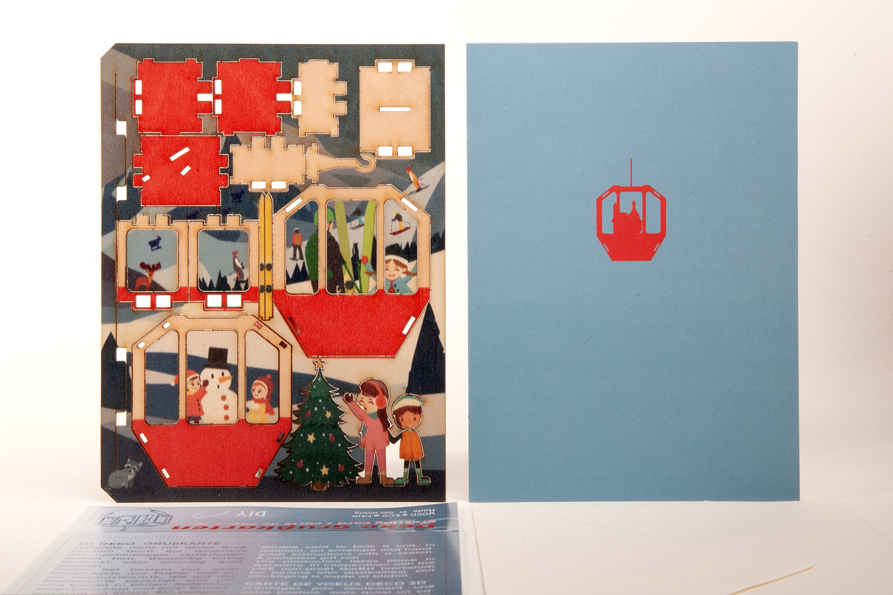 Gondel – 3D Deko Grusskarte