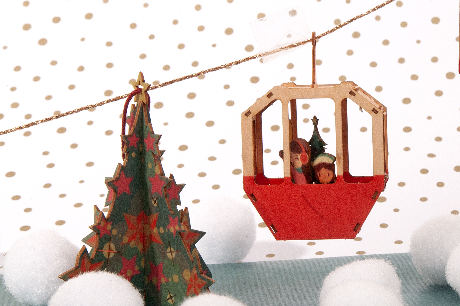 Gondel – 3D Deko Grusskarte