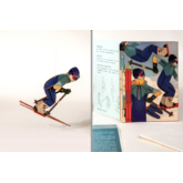 Skifahrer – 3D Deko Grusskarte