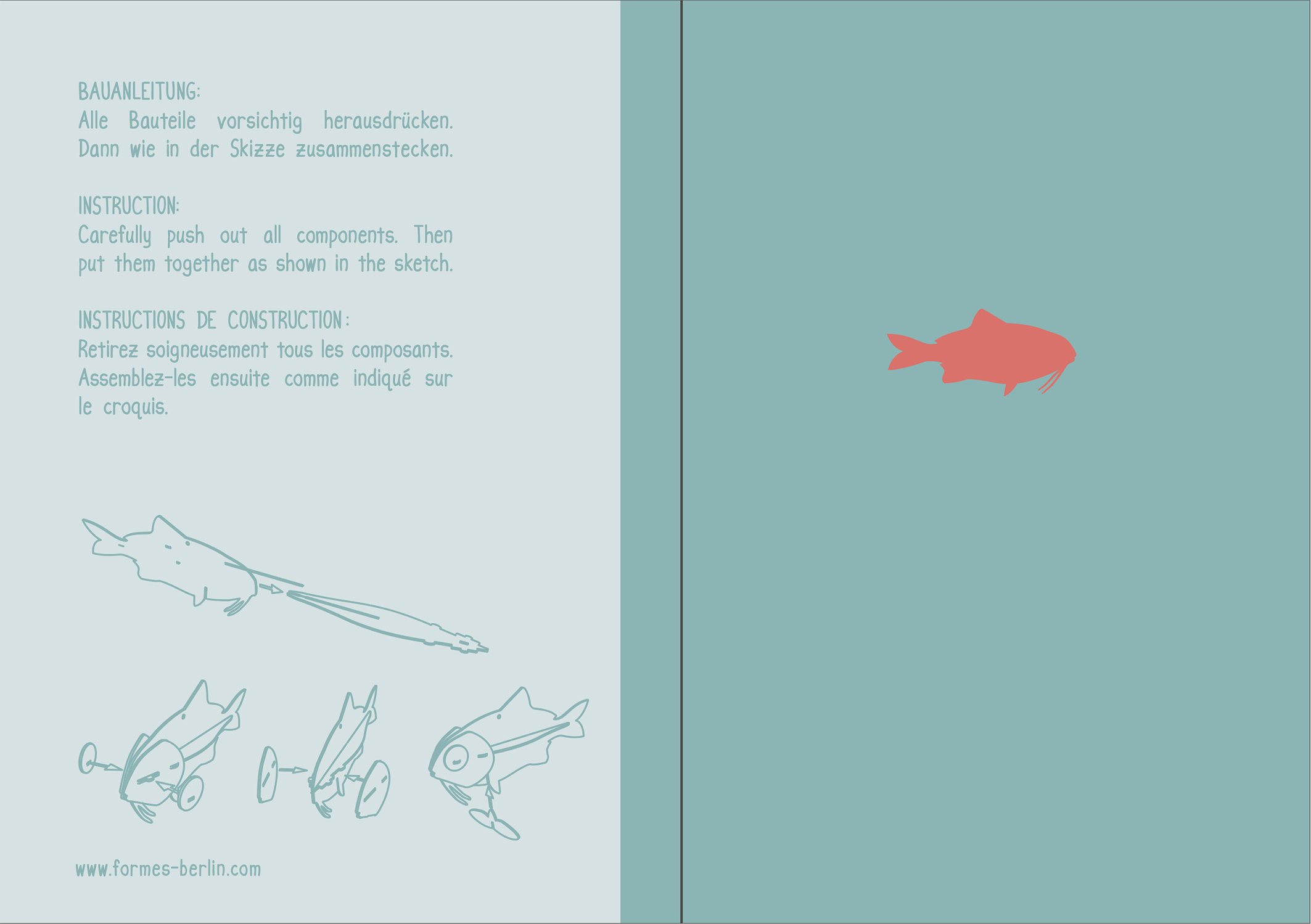Fisch – 3D Deko Grusskarte