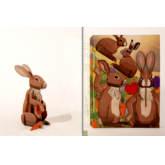 Hase – 3D Deko Grusskarte