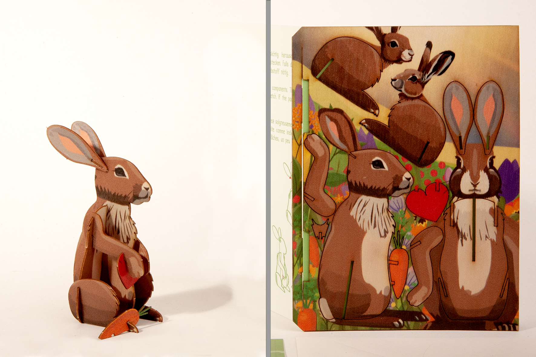 Hase – 3D Deko Grusskarte