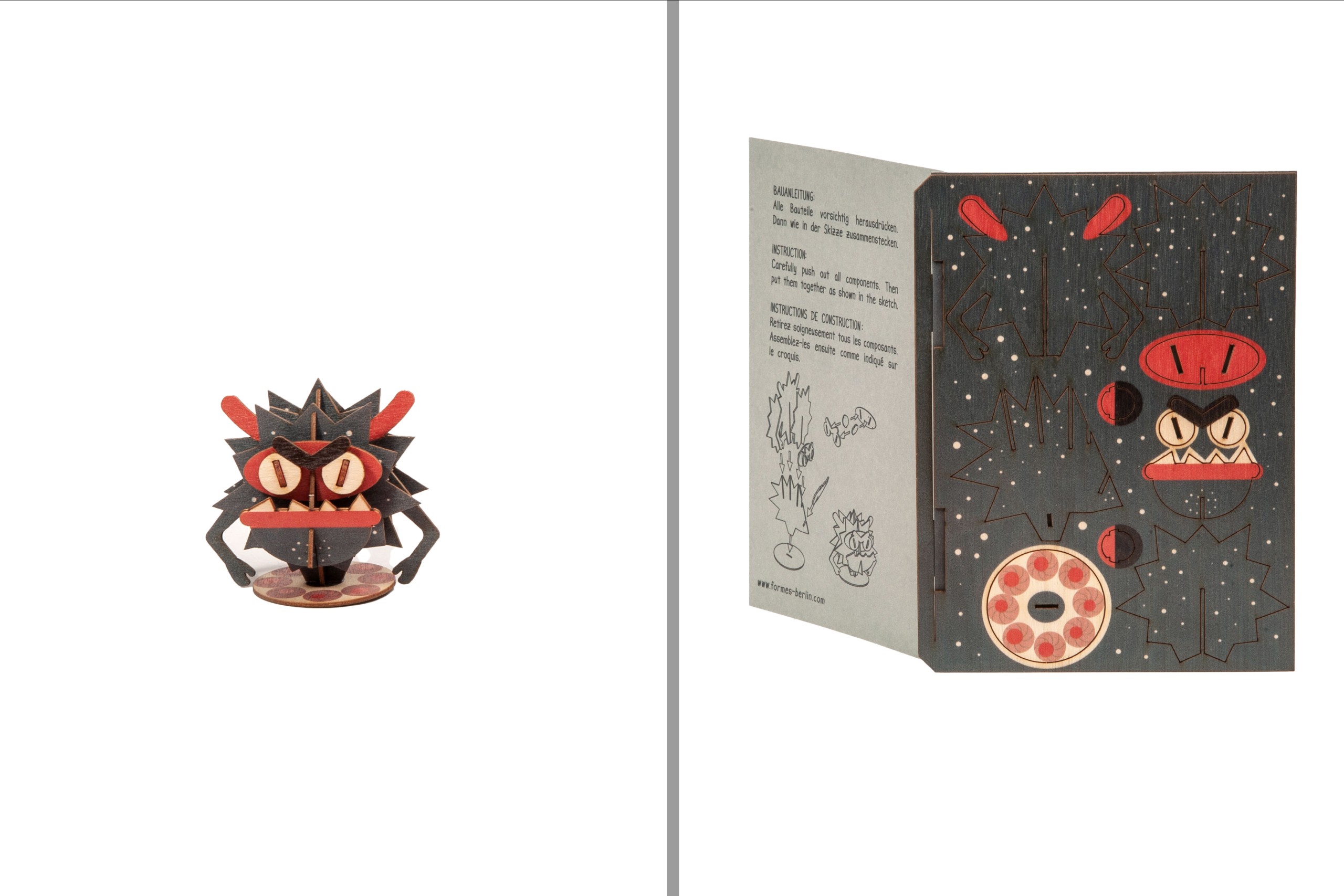 Monster – 3D Deko Grusskarte