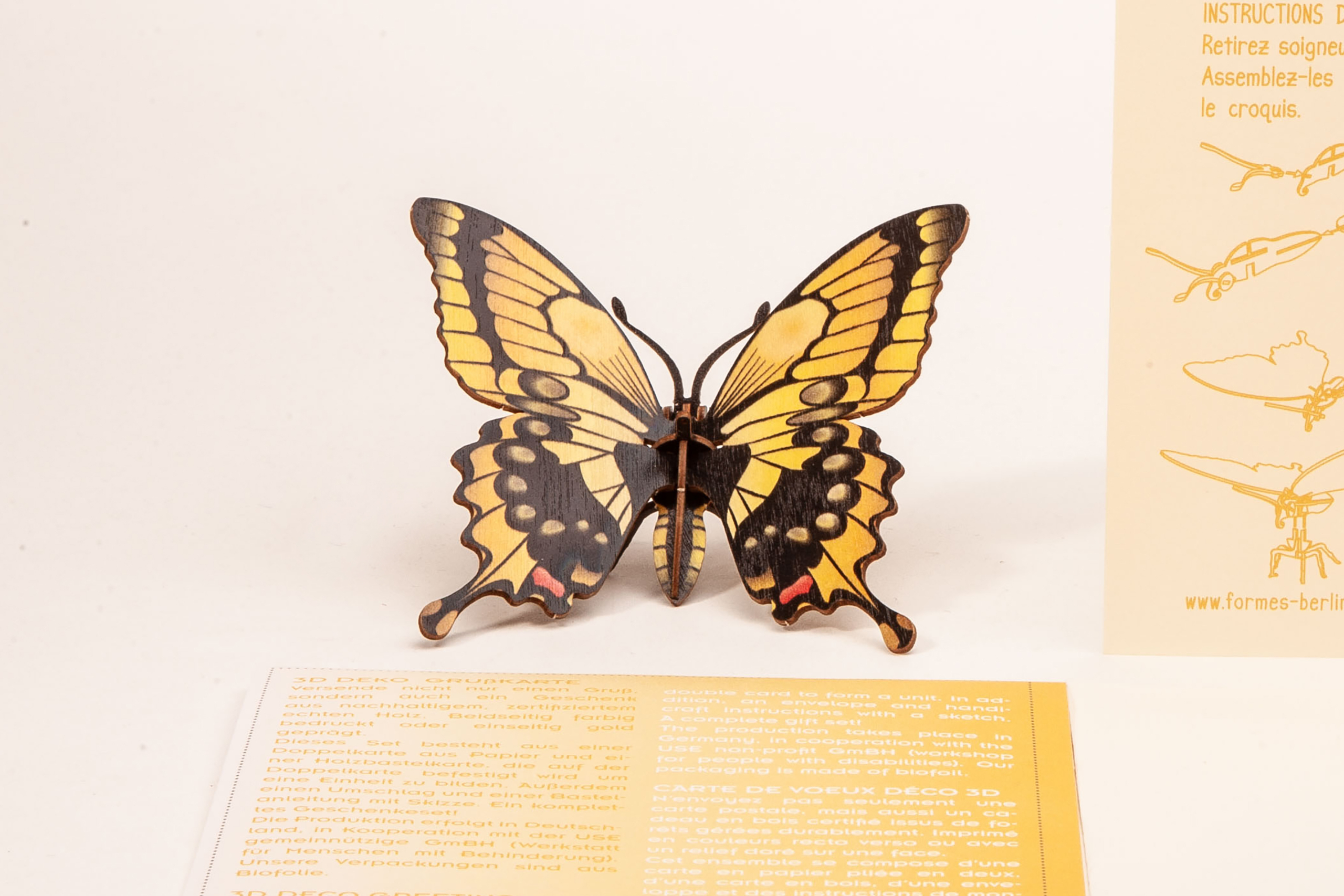 Schmetterling – 3D Deko Grusskarte