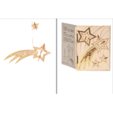 Sternschnuppe – 3D Deko Grusskarte