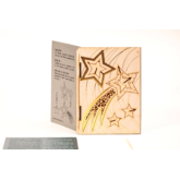 Sternschnuppe – 3D Deko Grusskarte