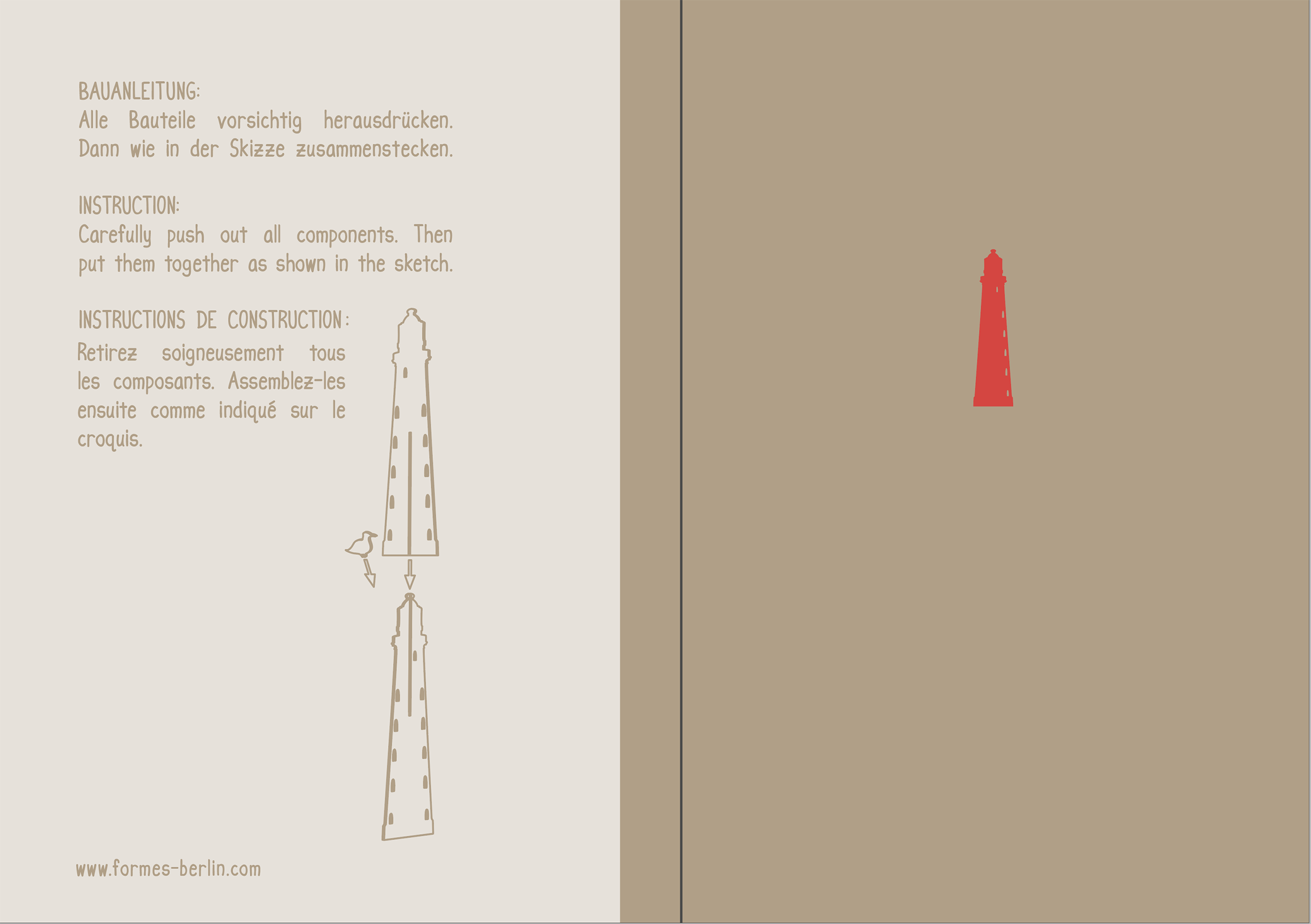 Eifelturm – 3D Deko Grusskarte