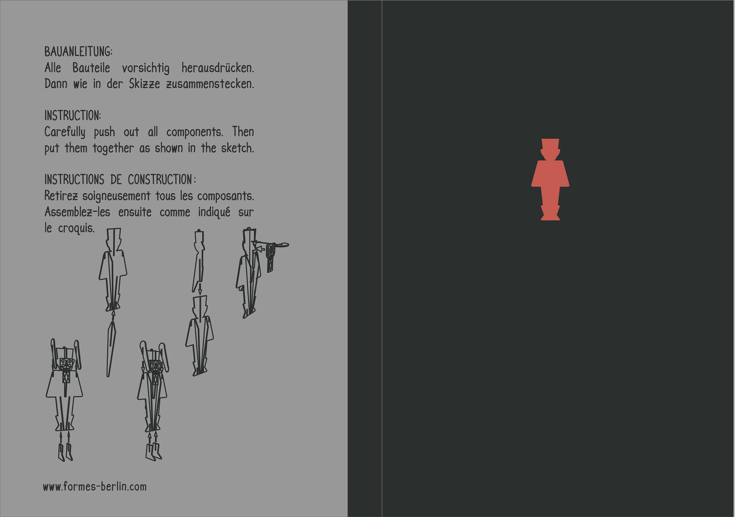 Nussknacker – 3D Deko Grusskarte