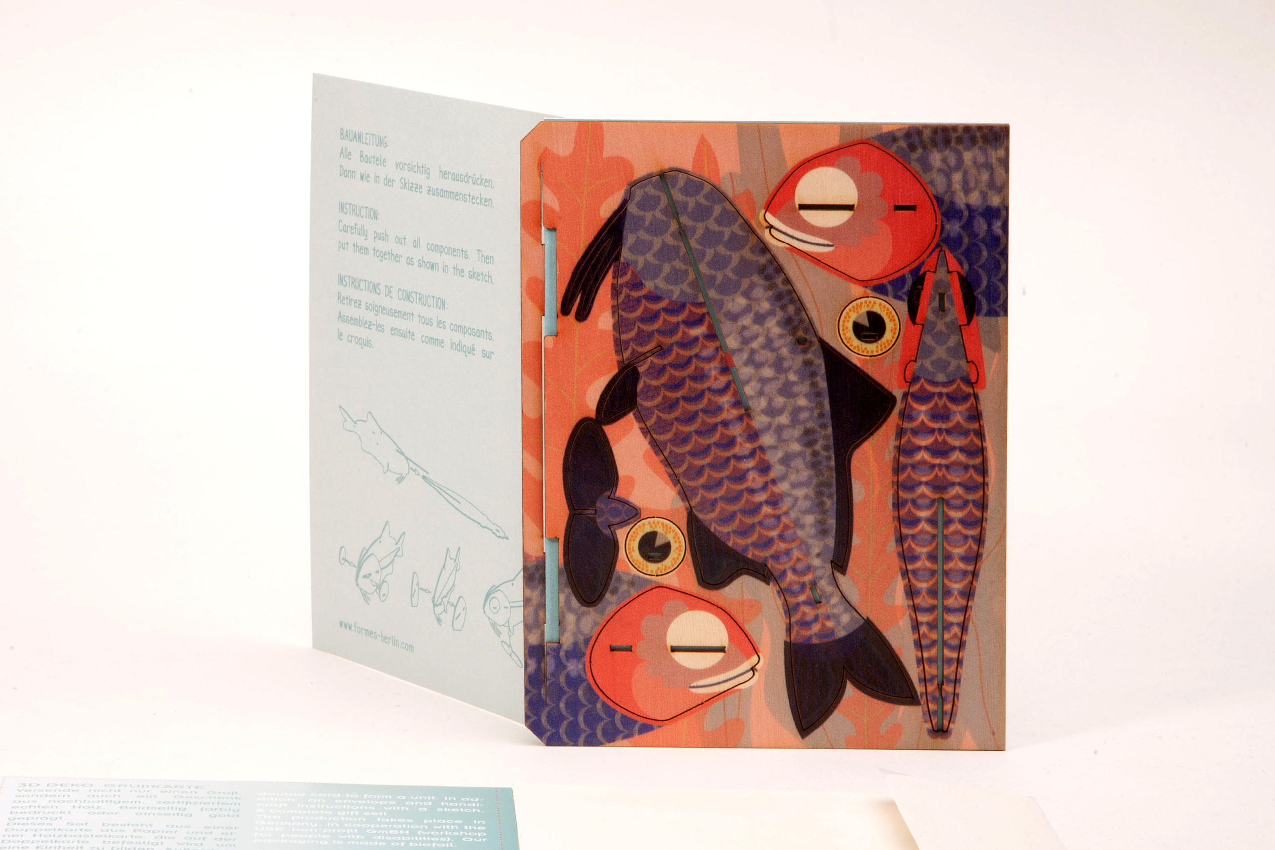 Fisch – 3D Deko Grusskarte