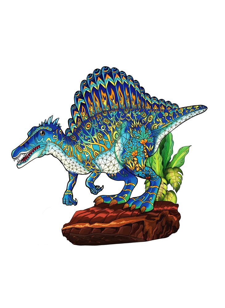 Wooden Rainbow Puzzle – Spinosaurus