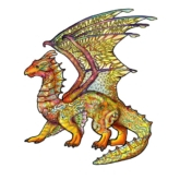 Wooden Rainbow Puzzle – Drachen/Dragon