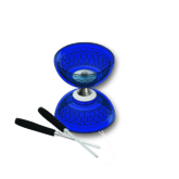 Diabolo Set – Crystal Blau mit Lager