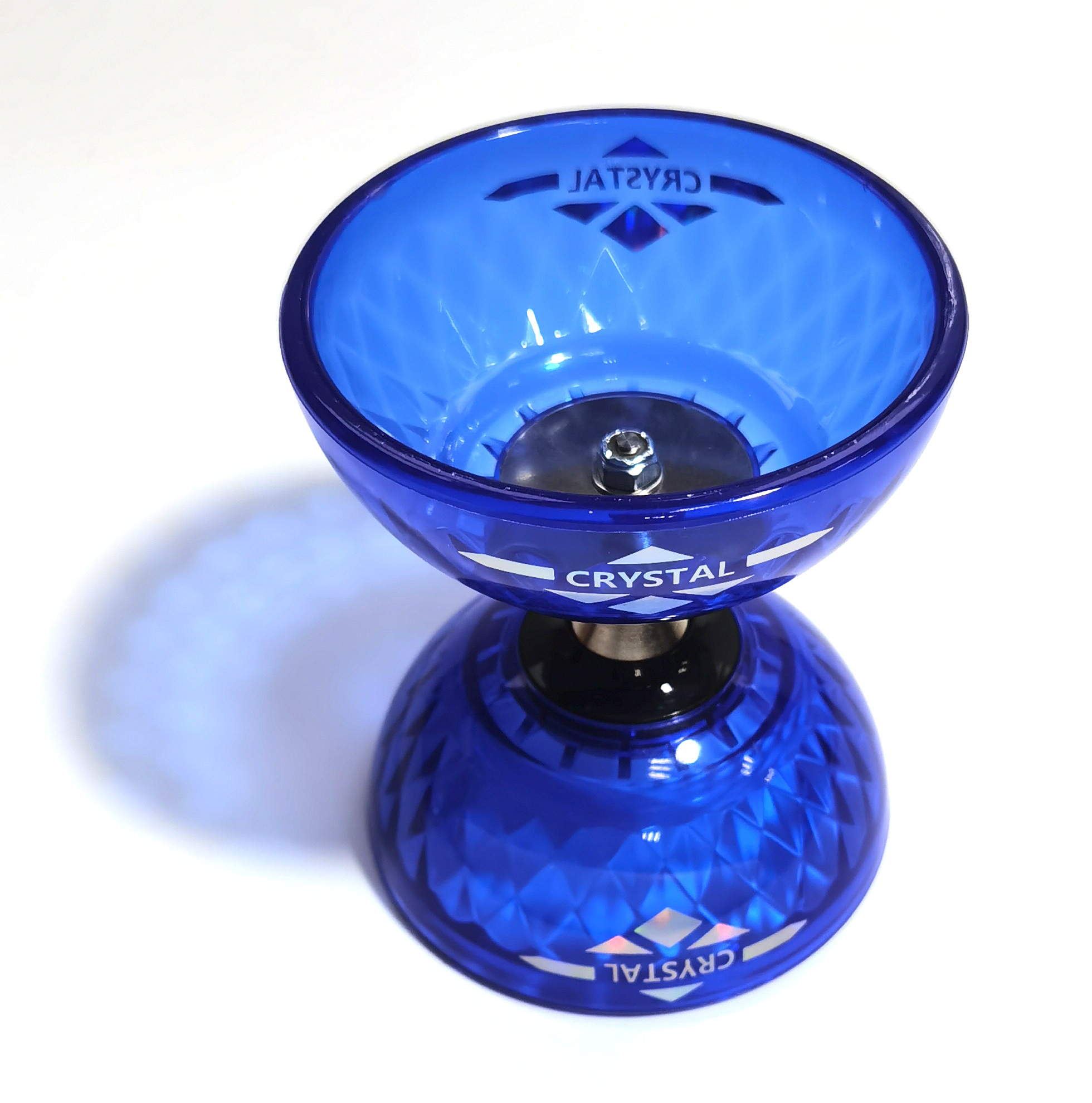 Diabolo Set – Crystal Blau mit Lager