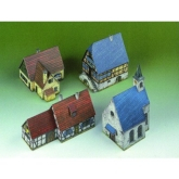 4 kleine Gebäude – Papier Modell