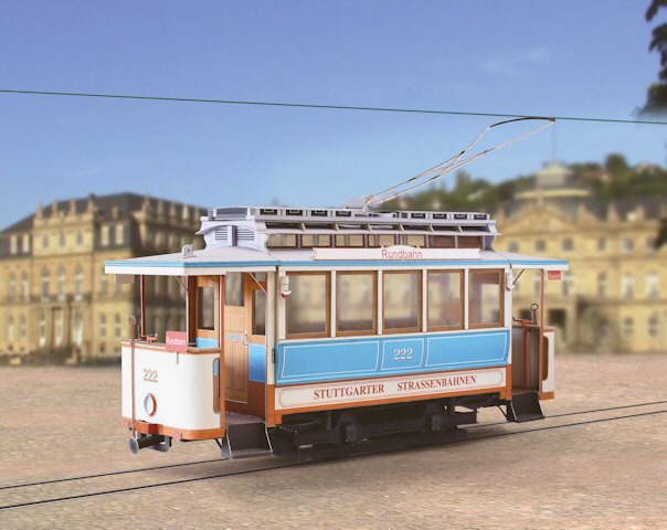 Stuttgarter Strassenbahn – Papier Modell