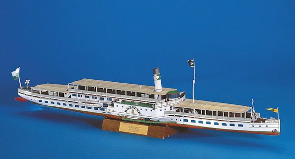 Raddampfer „Dresden“ – Papier Modell