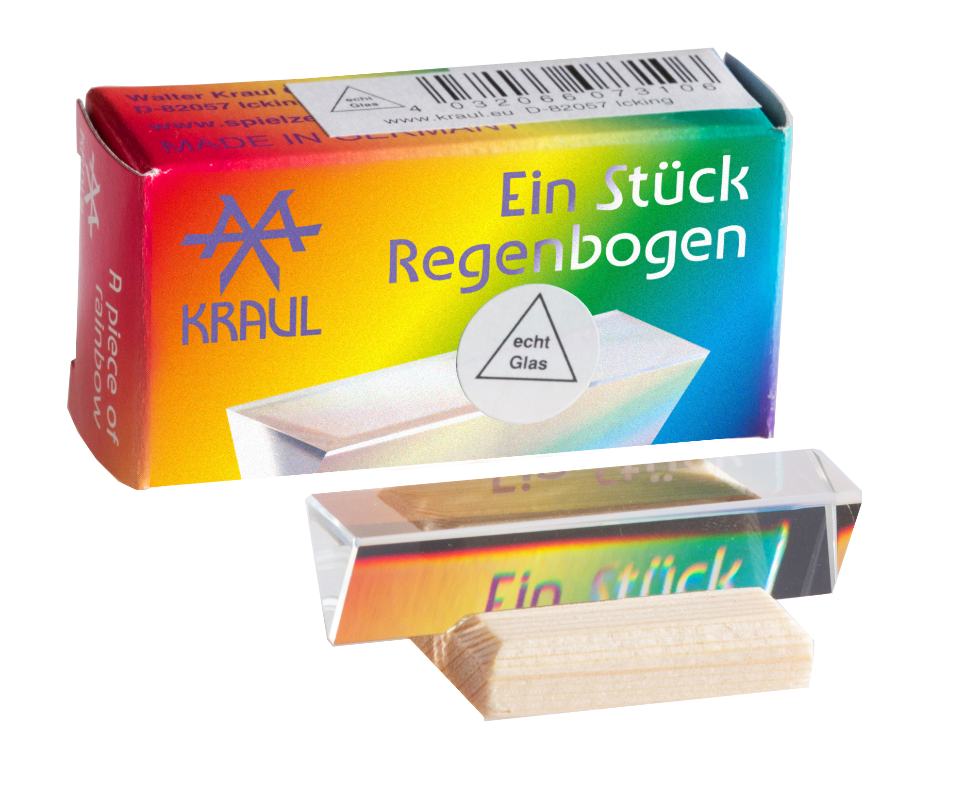 Regenbogen Glas klein