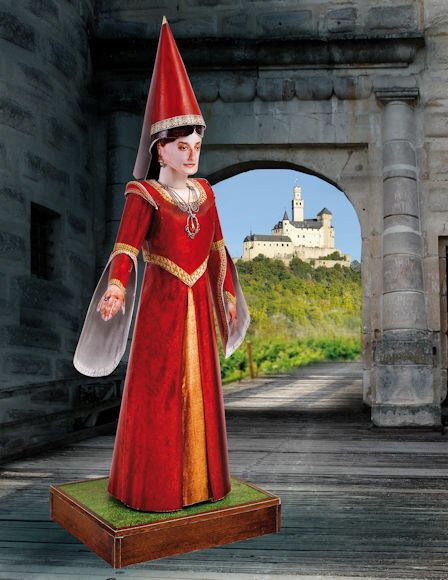 Burgfräulein Kunigunde – Papier Modell