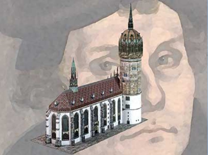 Schlosskirche Wittenberg – Papier Modell