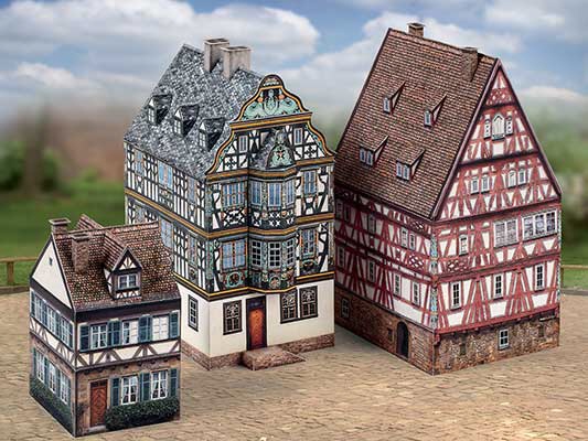 Altstadt-Set 8 – Papier Modell