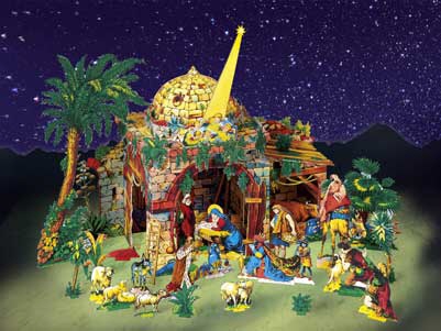 Weihnnachtskrippe „Heilige Nacht“ – Papier Modell