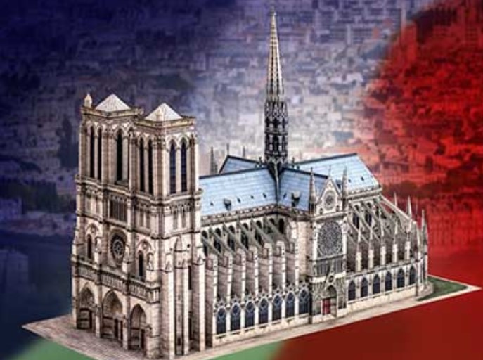 Notre-Dame Paris – Papier Modell