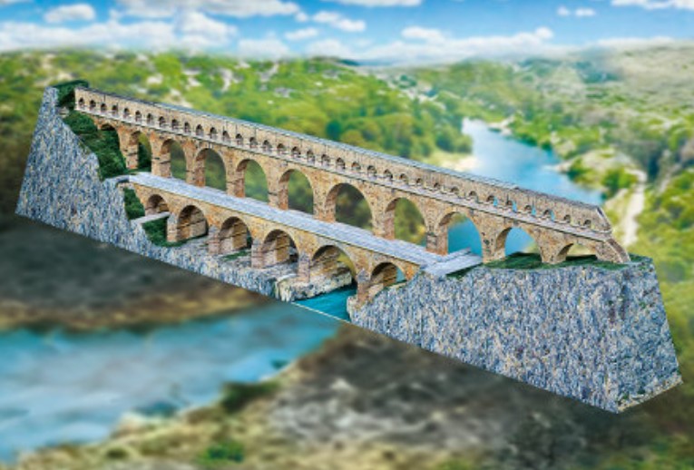 Pont du Gard – Papier Modell