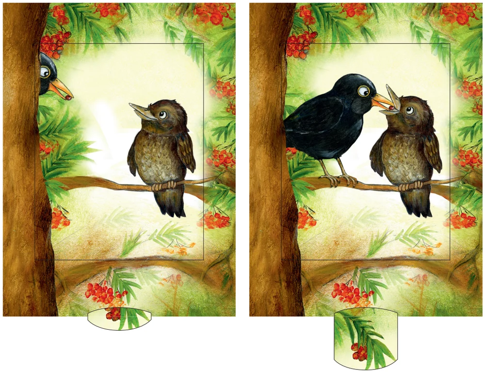 Lebende Karten – Amsel
