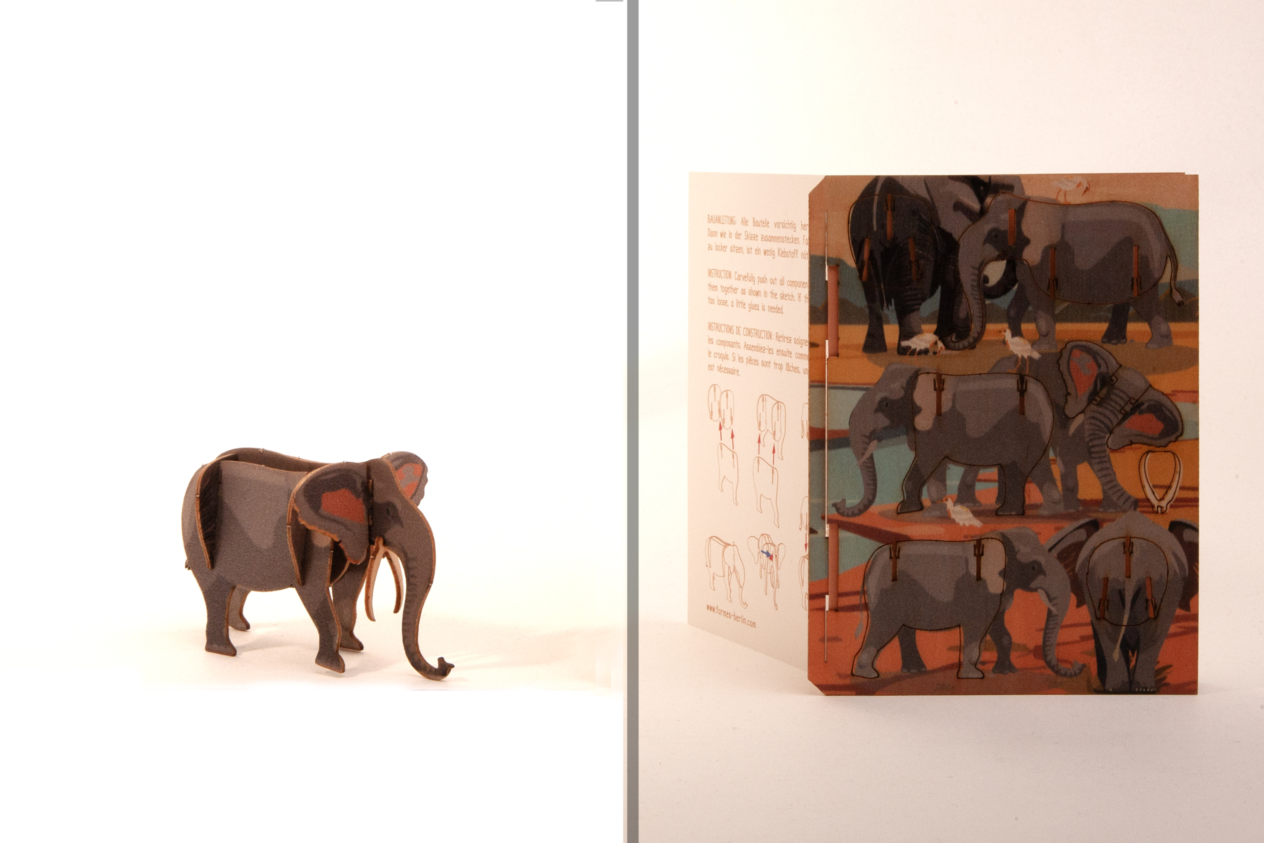 Elefant – 3D Deko Grusskarte