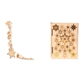 24 Sterne gold – 3D Deko Grusskarte