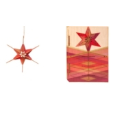 Stern rot – 3D Deko Grusskarte