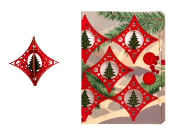 Tanne Sternchen - 3D Deko Grusskarte