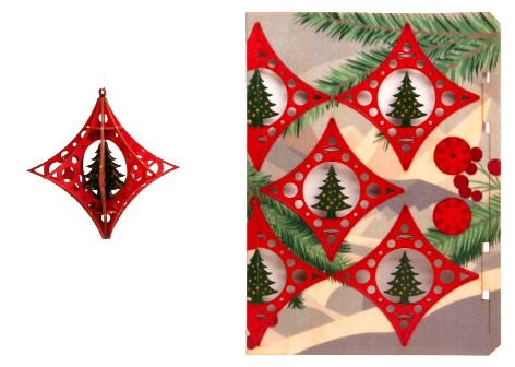 Tanne Sternchen – 3D Deko Grusskarte