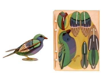 Spatz – 3D Deko Grusskarte