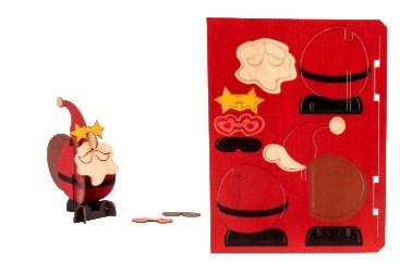 Weihnachtsmann – 3D Deko Grusskarte