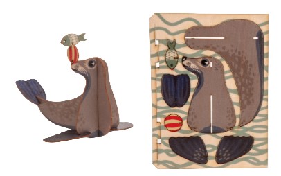 Robbe – 3D Deko Grusskarte