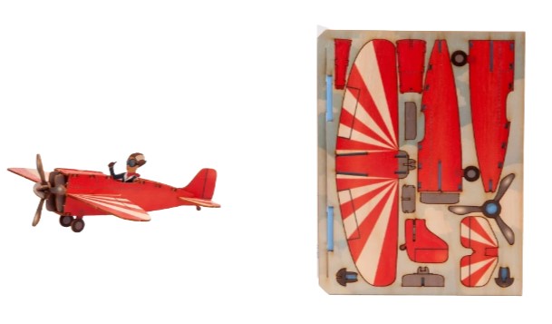 Flugzeug – 3D Deko Grusskarte