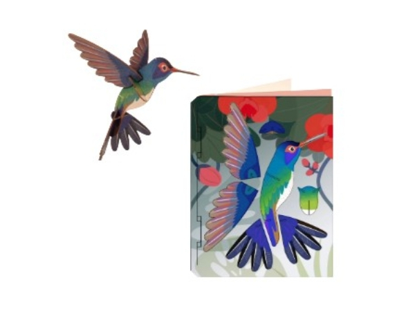 Kolibri - 3D Deko Grusskarte