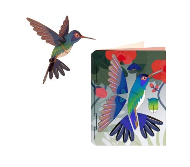 Kolibri – 3D Deko Grusskarte