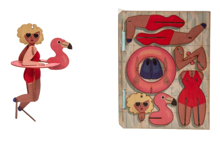 Badenixe – 3D Deko Grusskarte