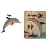 Delfin – 3D Deko Grusskarte