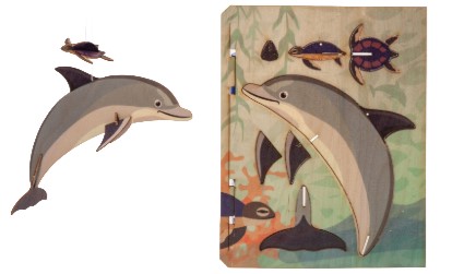 Delfin – 3D Deko Grusskarte